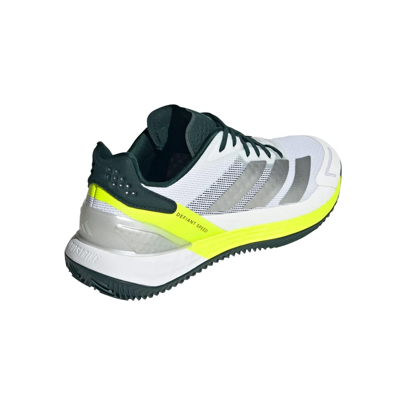 Defiant Speed 2 Chaussure terre battue Hommes - blanc, jaunes fluo