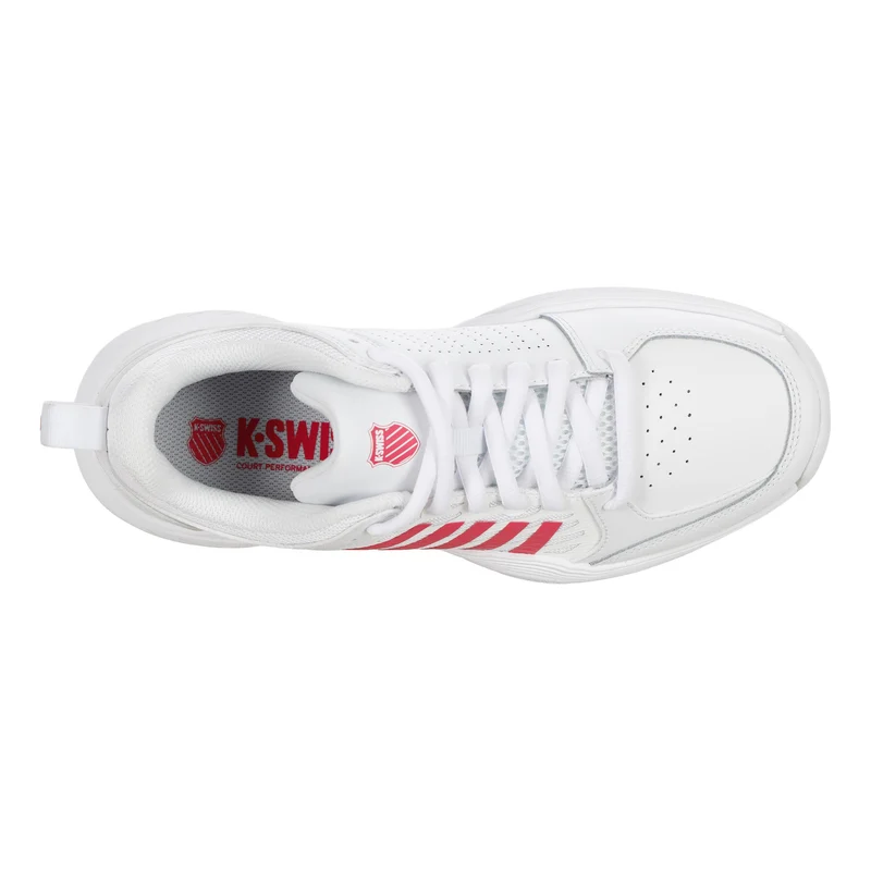 Court Express 2 Chaussure moquette Femmes - blanc, rouge foncé