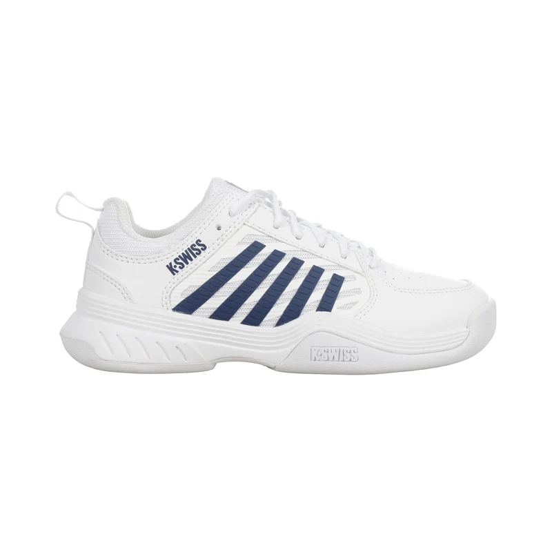 Court Express 2 Chaussure moquette Enfants - blanc, bleu foncé