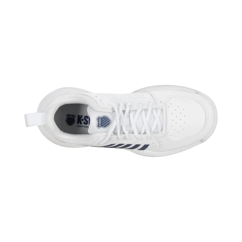 Court Express 2 Chaussure moquette Enfants - blanc, bleu foncé