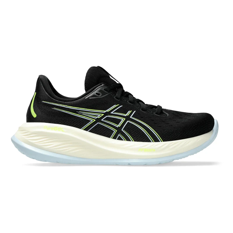 Gel-Cumulus 26 Chaussure De Running Sans Stabilisateurs Femmes-Noir,Jaune