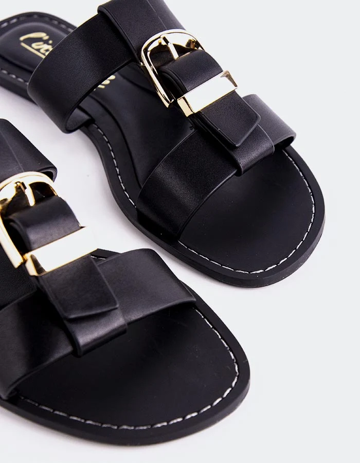 Cille Black Leather