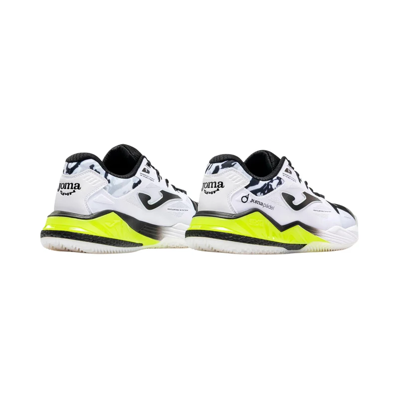 Spin Chaussures padel Hommes - blanc, jaunes fluo