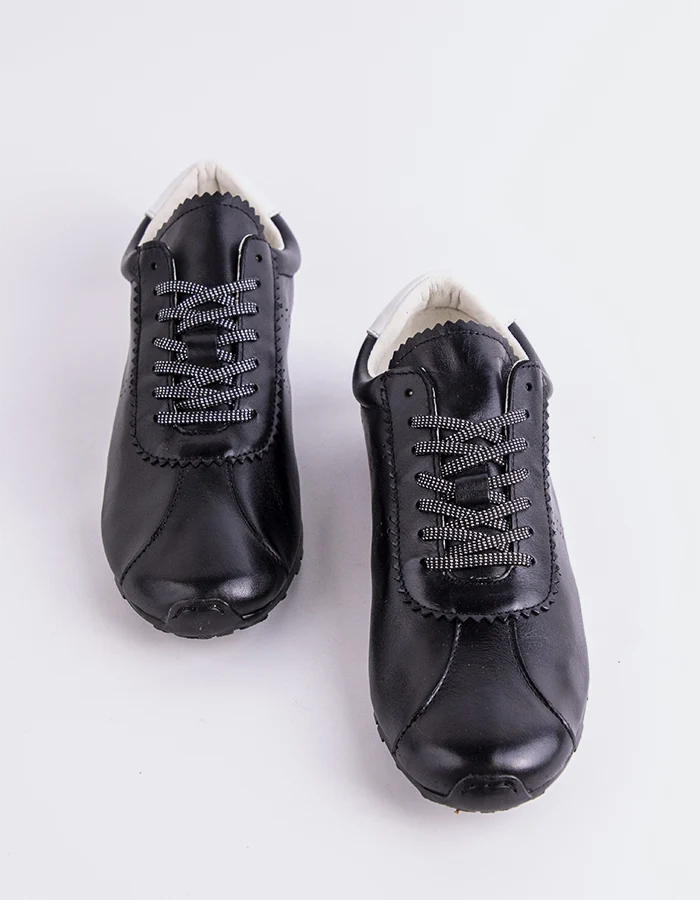 Mornetty Black Leather