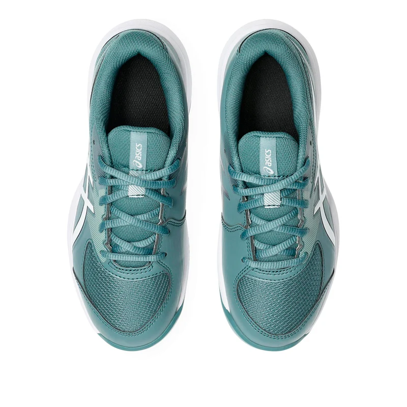Gel-Game Gs/OC Chaussure terre battue Enfants - bleu petrol, blanc