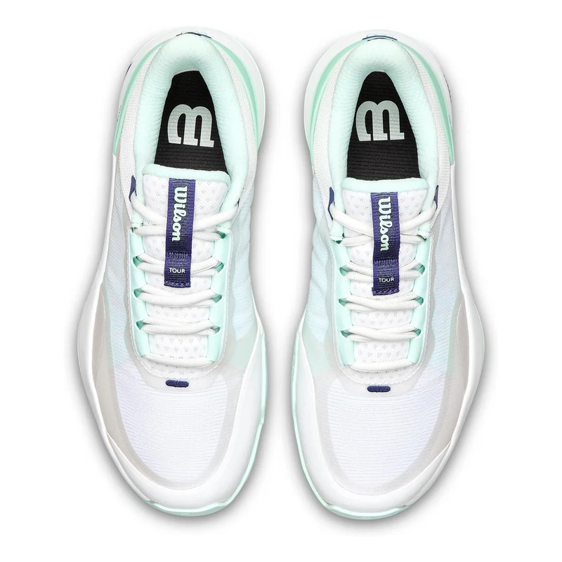 Intrigue Tour Chaussure terre battue Femmes-blanc, turquoise
