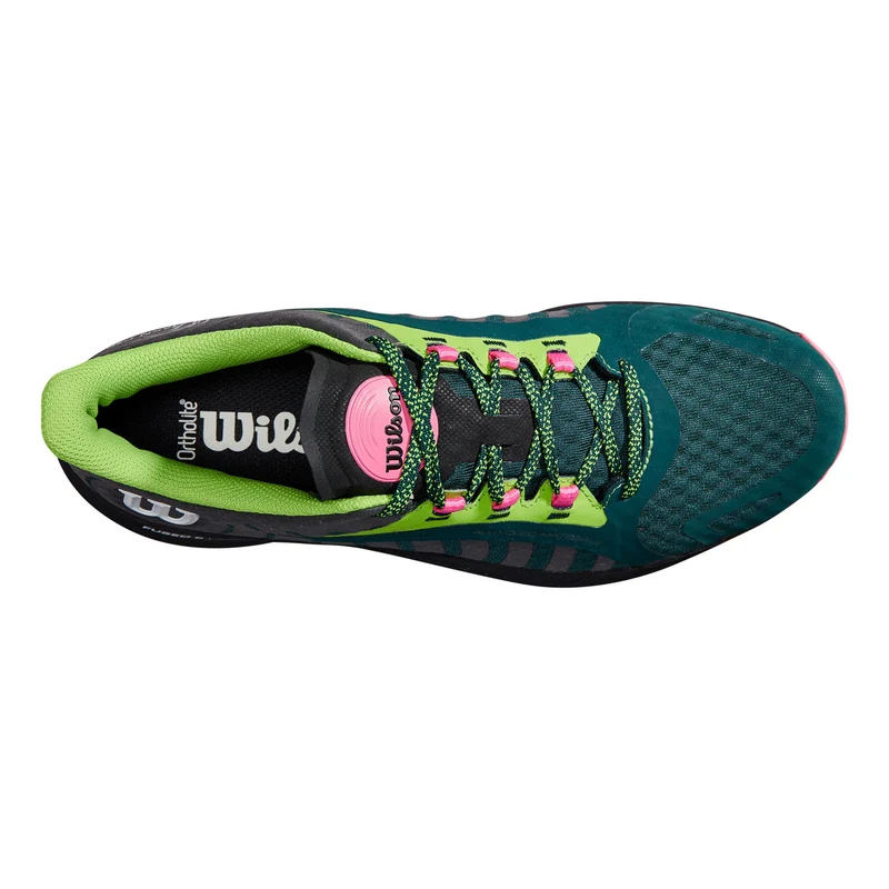 Hurakn Pro Chaussures padel Femmes - vert foncé, noir