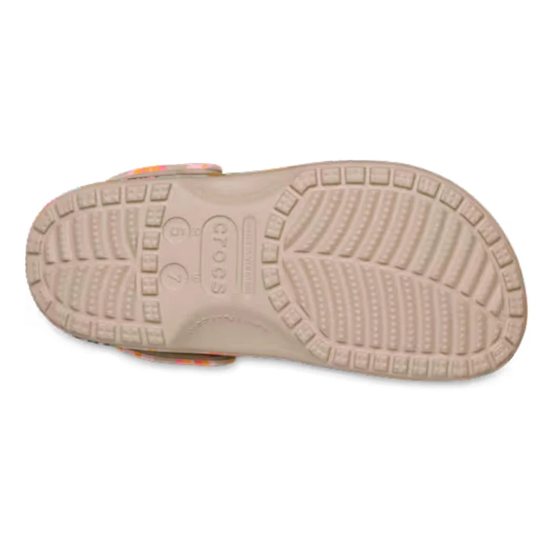 Classic Graphic Clog Tongs Femmes - beige, multicouleur