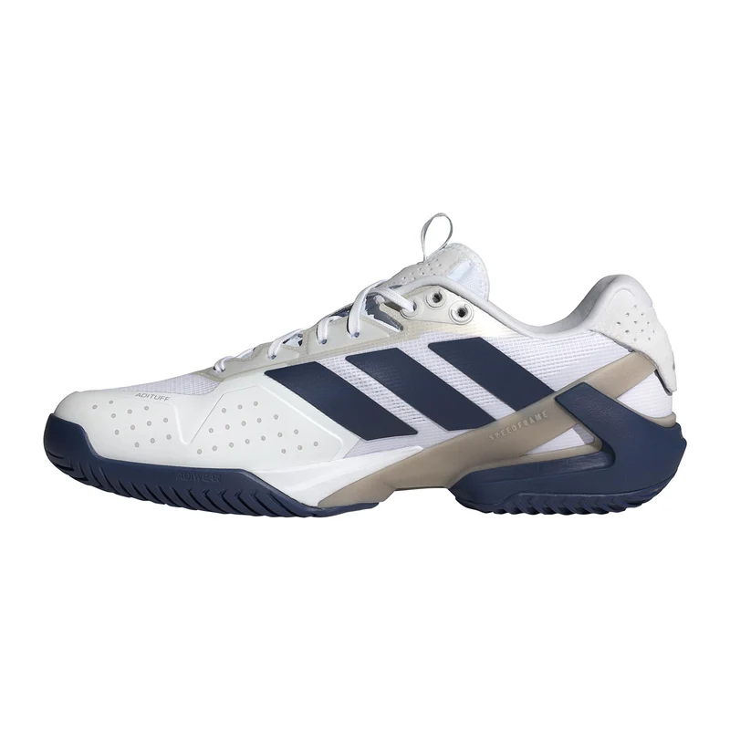 adizero Ubersonic 5 Chaussures toutes surfaces Hommes - blanc, bleu foncé