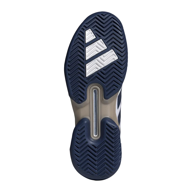 adizero Ubersonic 5 Chaussures toutes surfaces Hommes - blanc, bleu foncé
