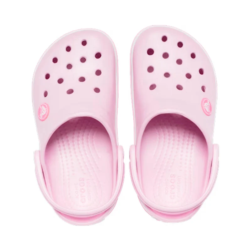 Crocband Clog Tongs Enfants - rosé, blanc