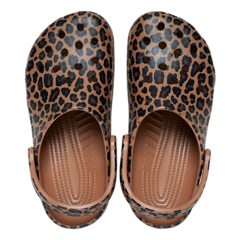 Classic Graphic Clog Tongs Femmes - marron, beige