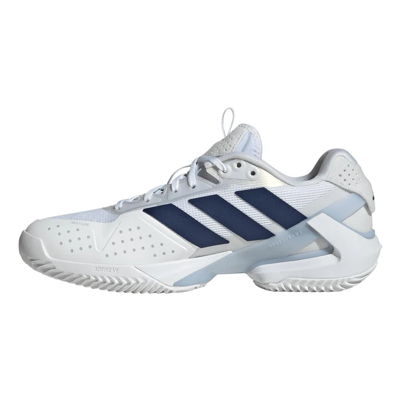 adizero Ubersonic 5 Chaussure terre battue Femmes - blanc, bleu foncé