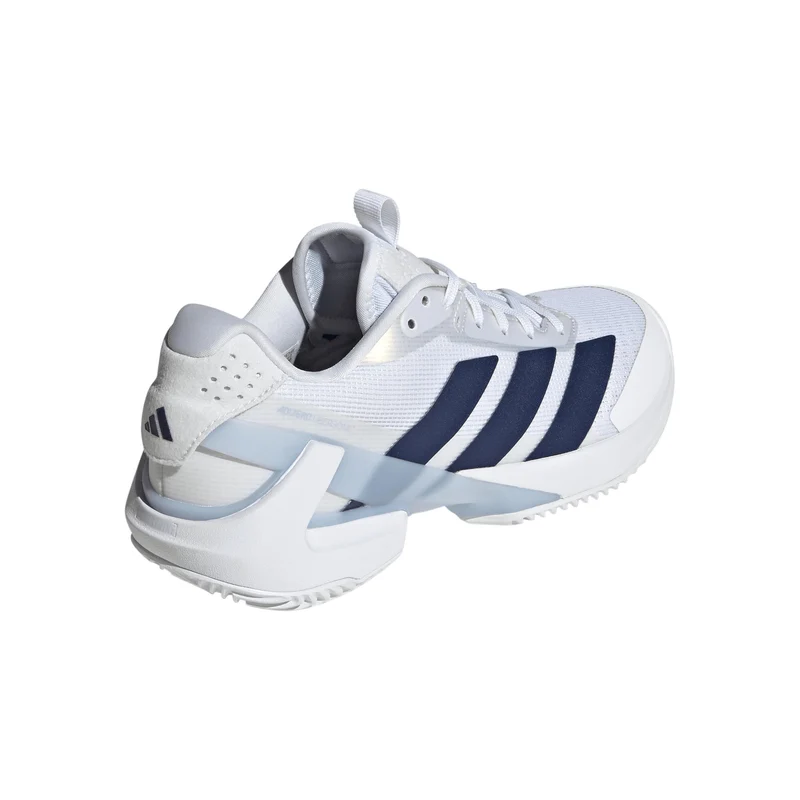 adizero Ubersonic 5 Chaussure terre battue Femmes - blanc, bleu foncé