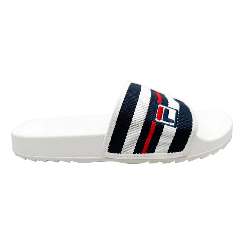 Heritage Slides Tongs Hommes-Blanc,Bleu Foncé