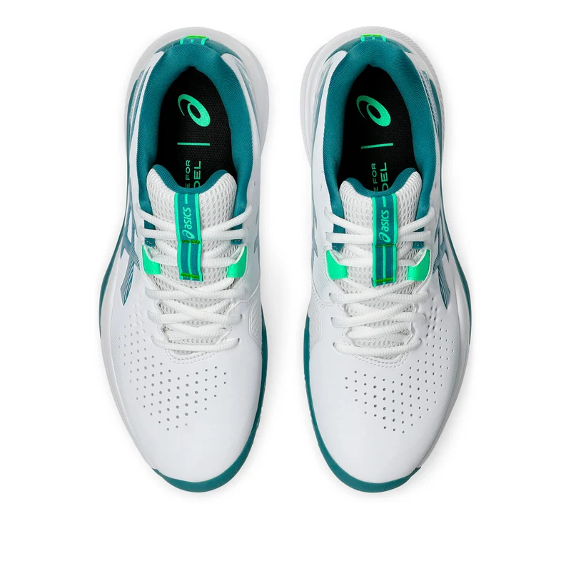 Gel-Challenger 15 Chaussures padel Hommes - blanc, bleu petrol