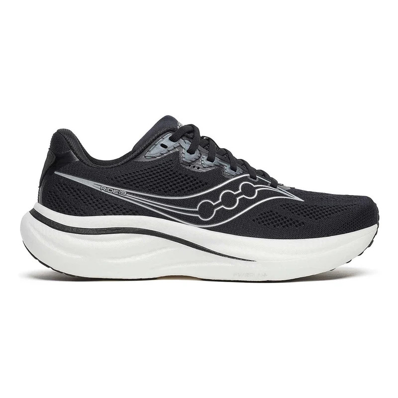 Ride 19 wide Chaussure de running sans stabilisateurs Hommes-noir, argent