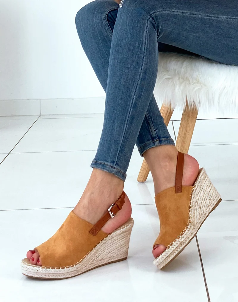 Mules camel ouvertes