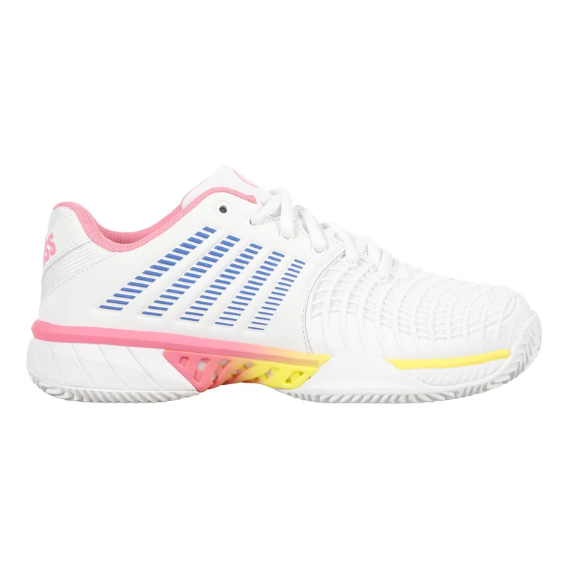 Express Light 3 x Quiet Please Chaussure terre battue Femmes - blanc, jaune