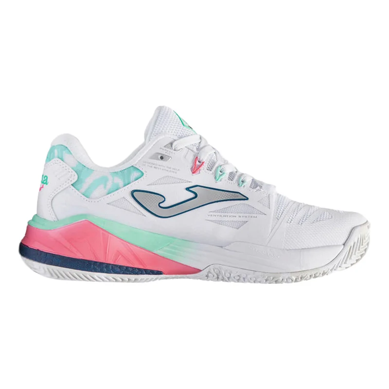 Spin Chaussures padel Femmes - blanc, turquoise