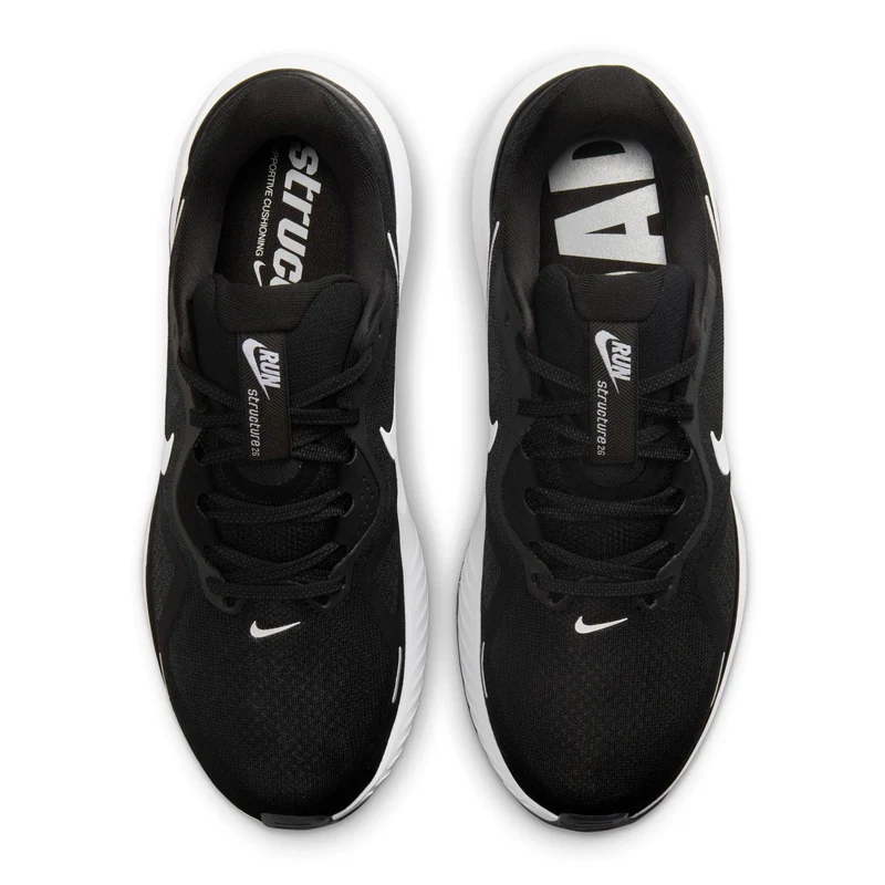Structure 26 Chaussure de running avec stabilisateurs Hommes - noir, blanc