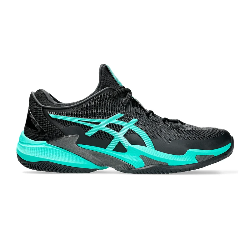 Court FF 3 Chaussure terre battue Hommes - noir, turquoise