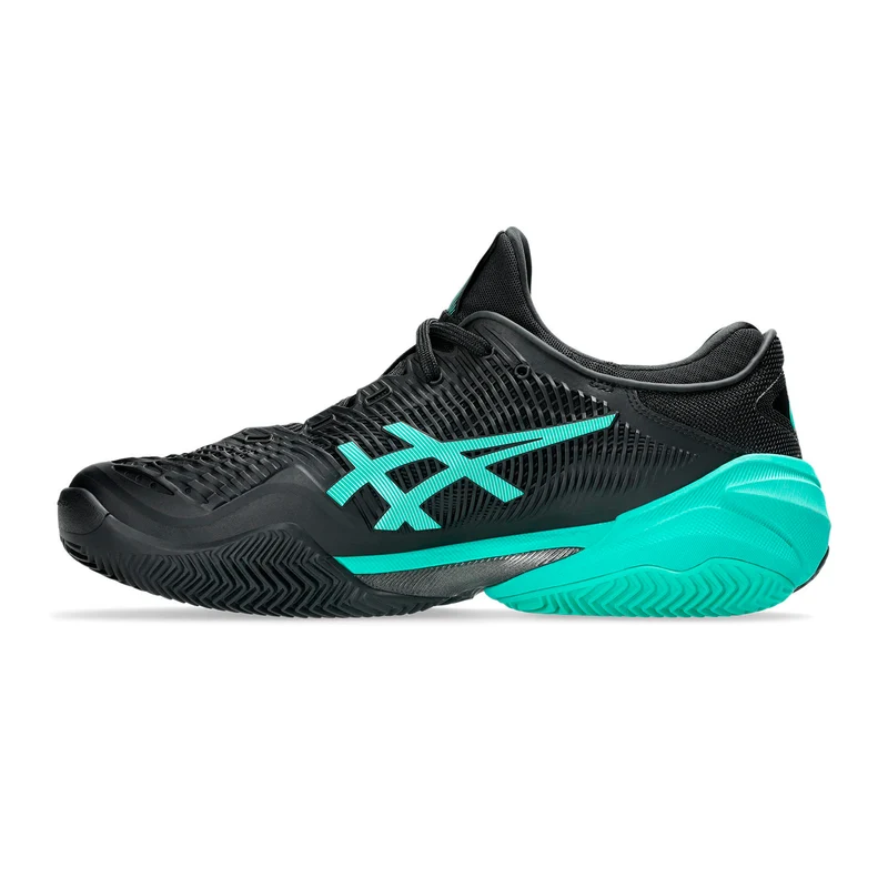 Court FF 3 Chaussure terre battue Hommes - noir, turquoise