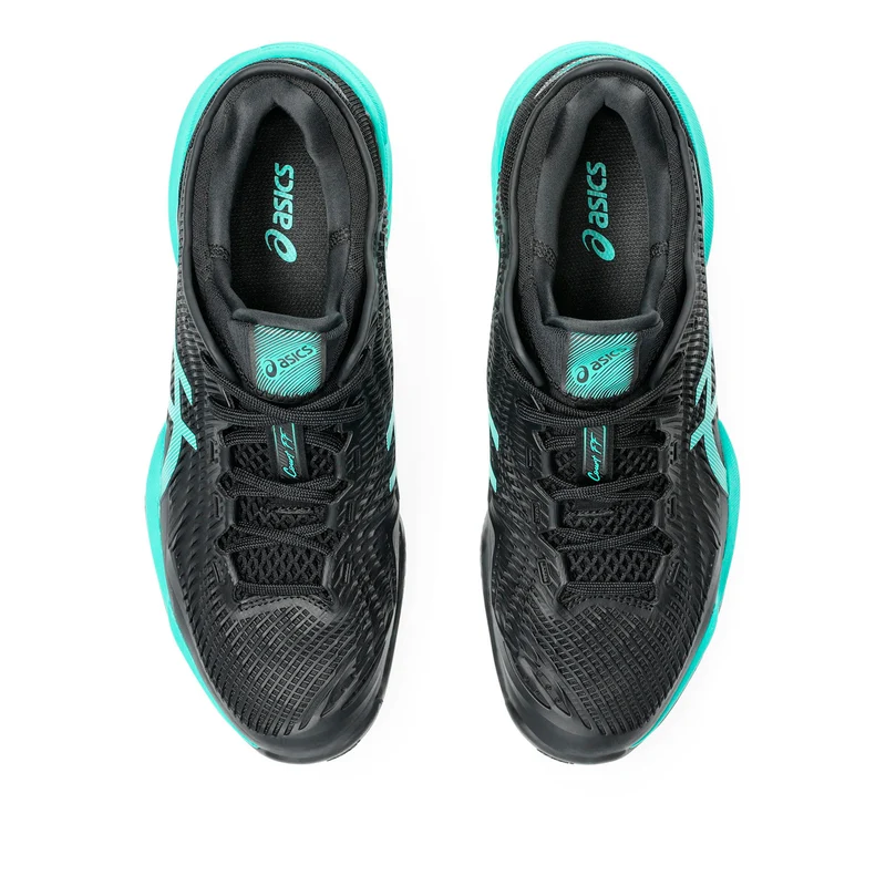 Court FF 3 Chaussure terre battue Hommes - noir, turquoise