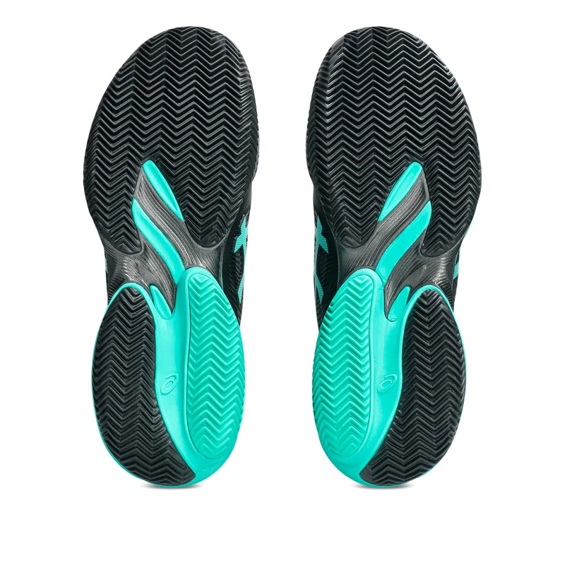 Court FF 3 Chaussure terre battue Hommes - noir, turquoise