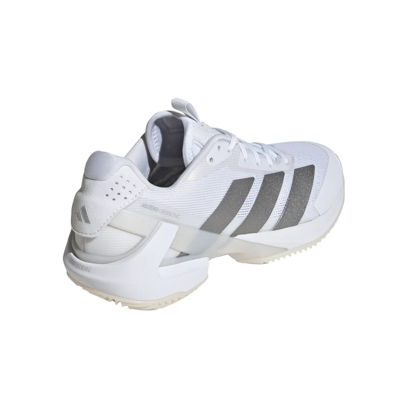 adizero Ubersonic 5 Chaussure terre battue Femmes - blanc, argent