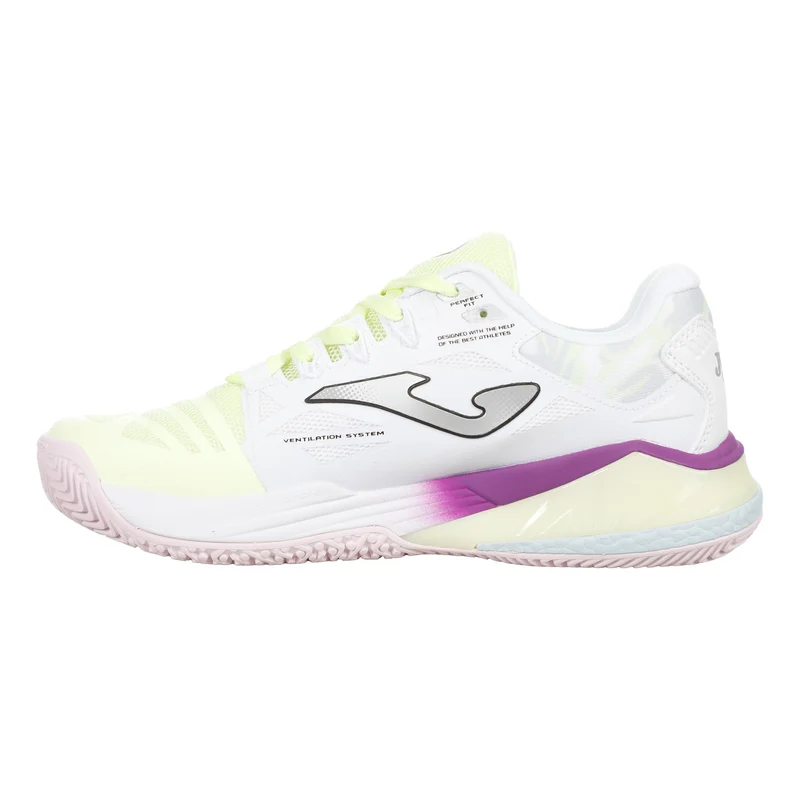 Spin Chaussures padel Femmes - blanc, jaune lemon