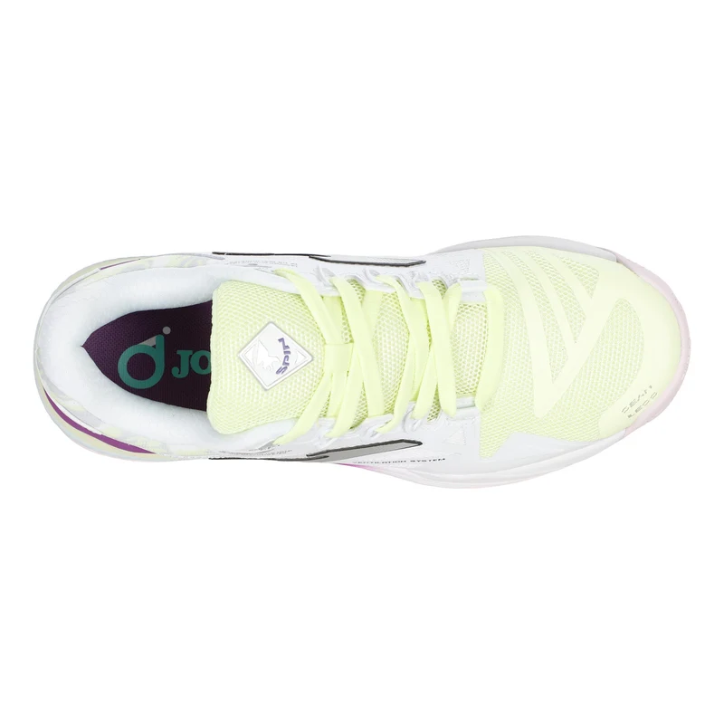Spin Chaussures padel Femmes - blanc, jaune lemon