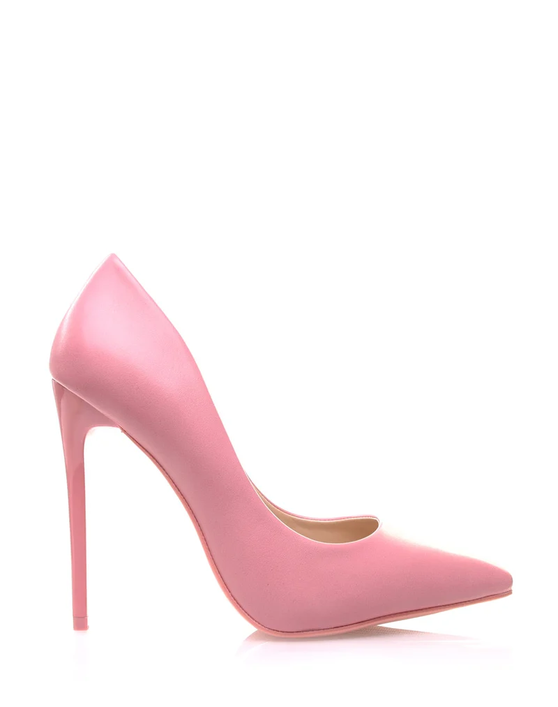 Escarpins roses à talons aiguilles