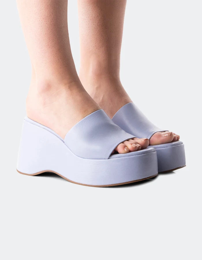 Mariel Blue Leather