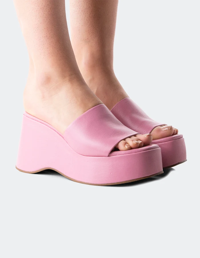 Mariel Pink Leather