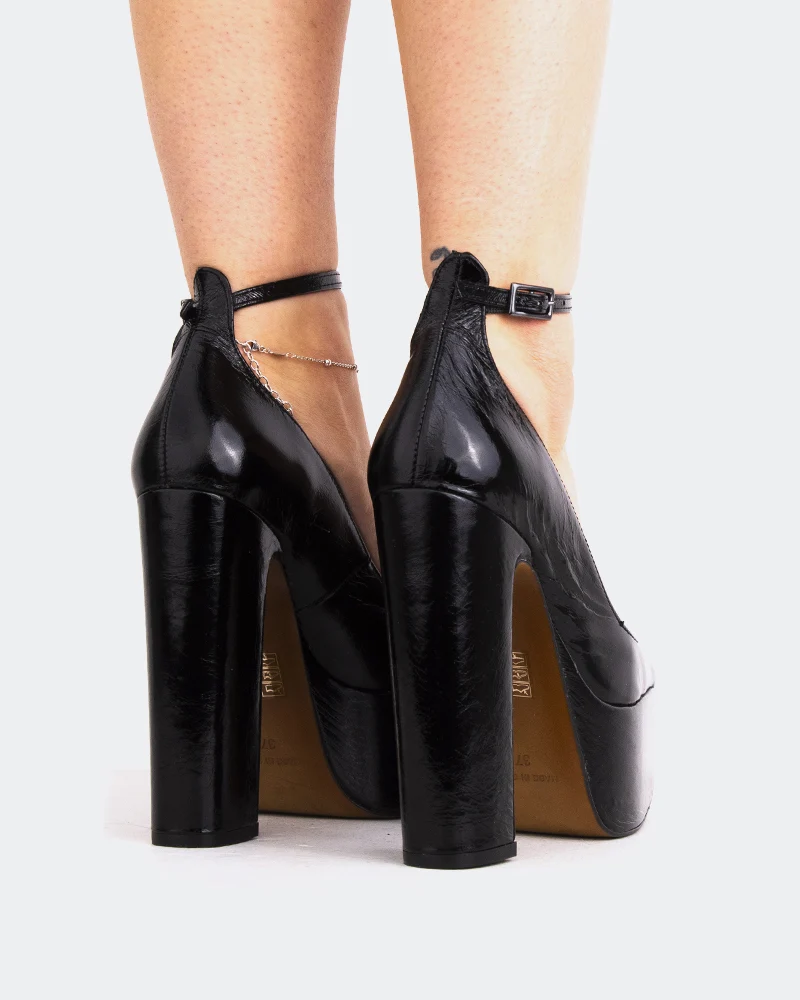 Lacey Black Leather