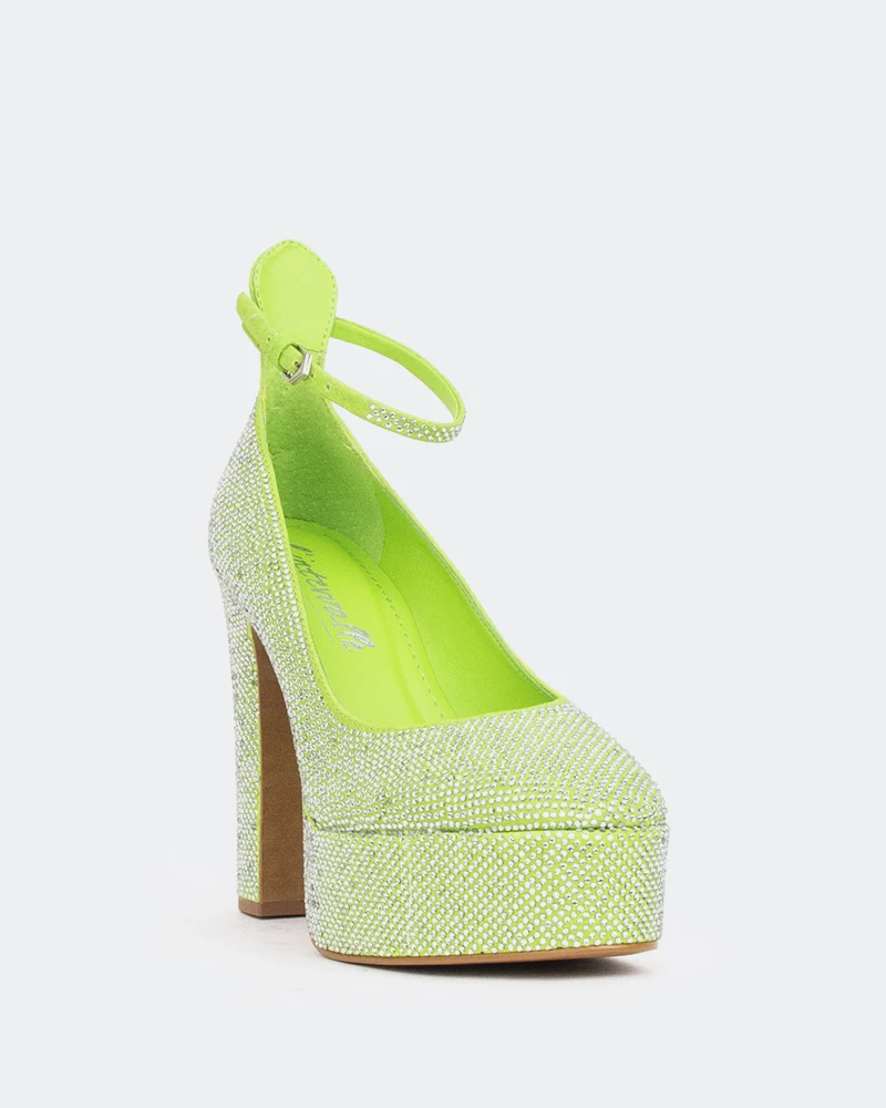 Jayne, Green Suede/Suède Vert