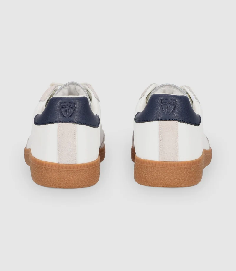 Chaussures sneakers en cuir avec logo blanches