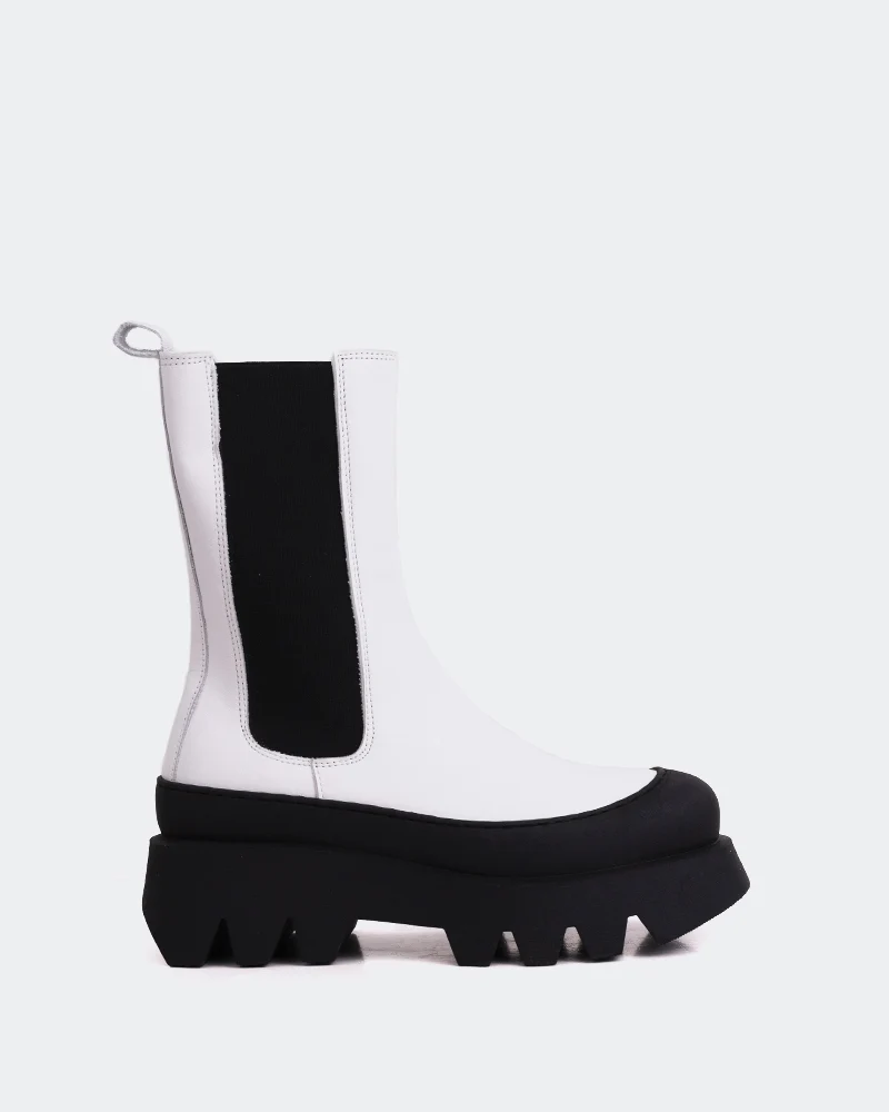 Cranbrook White Leather