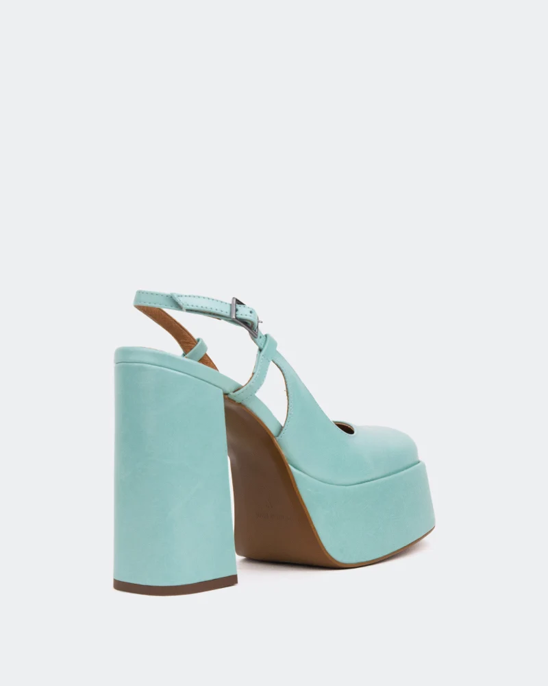 Cave, Blue Leather/Cuir Bleu