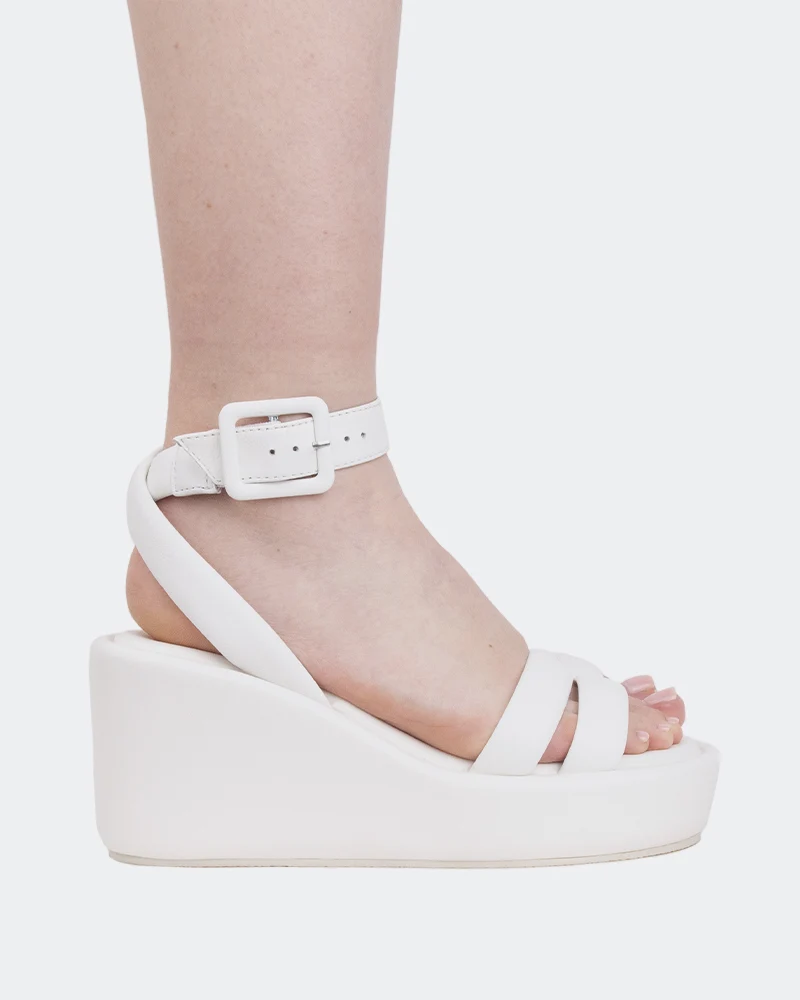 Geralda White Leather