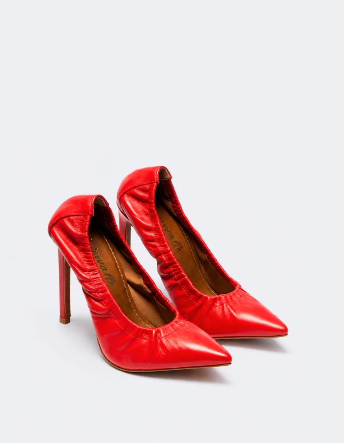 Britney Red Leather