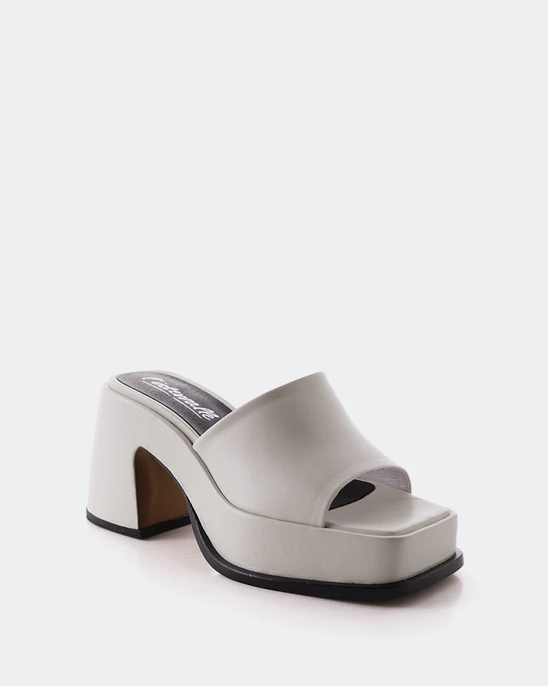 Simos Off White Leather