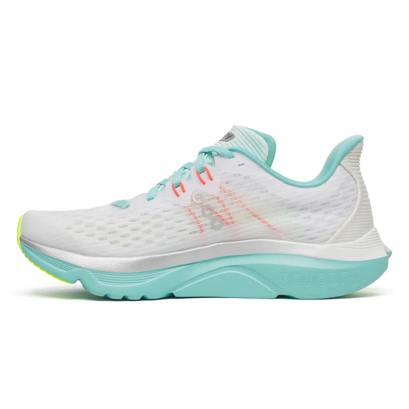 Kinvara 16 Chaussure de running sans stabilisateurs Femmes-blanc, turquoise