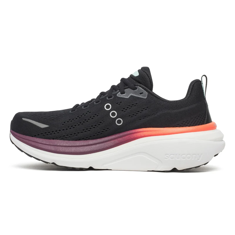 Hurricane 25 Chaussure de running avec stabilisateurs Hommes-noir, rouge vin