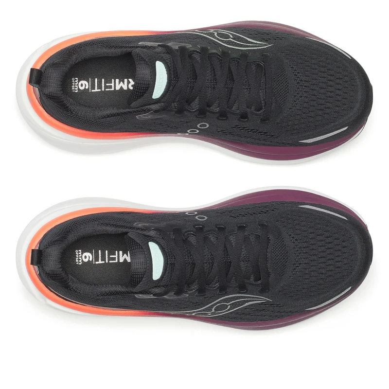 Hurricane 25 Chaussure de running avec stabilisateurs Hommes-noir, rouge vin