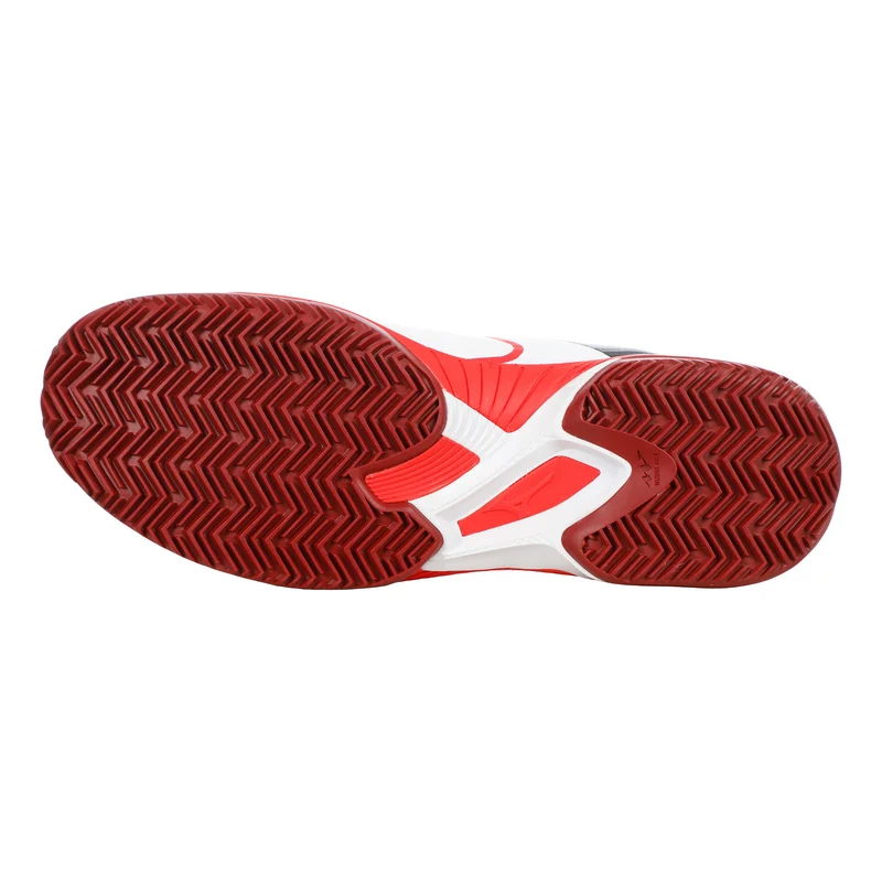 Wave Exceed Court Chaussure terre battue Hommes - blanc, rouge
