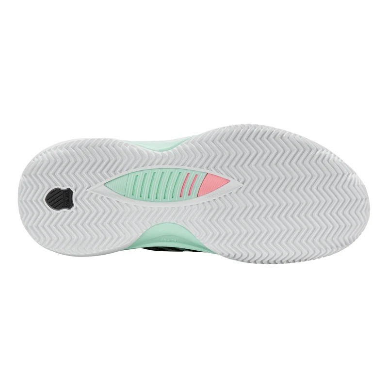 Hypercourt Supreme 2 Chaussure terre battue Femmes - noir, menthe