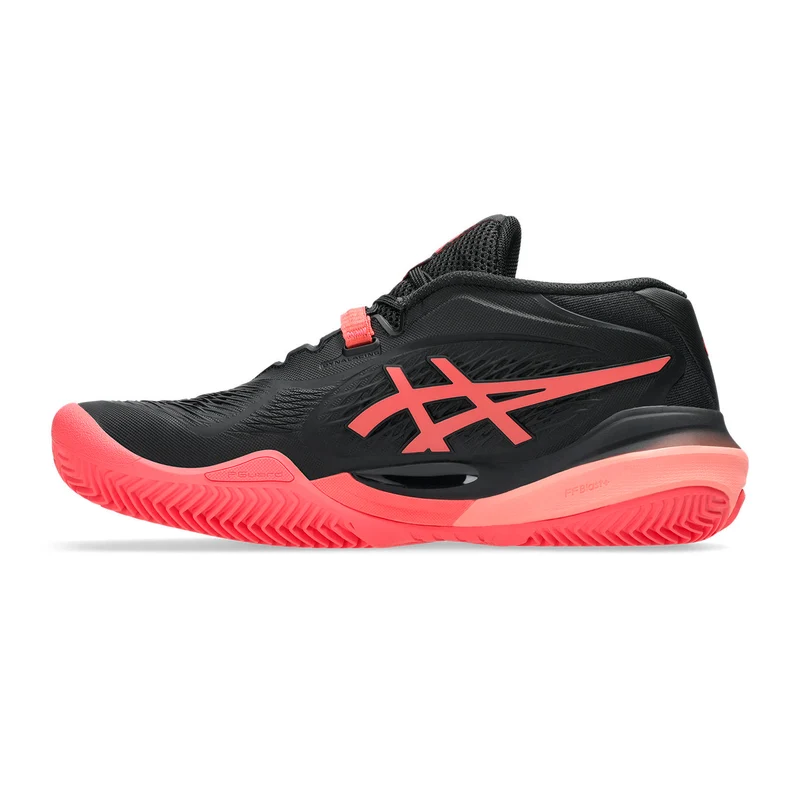 Gel-Resolution X Chaussure terre battue Femmes - noir, pink fluo