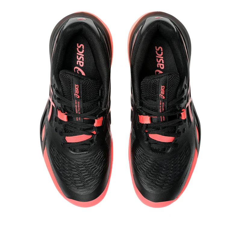 Gel-Resolution X Chaussure terre battue Femmes - noir, pink fluo